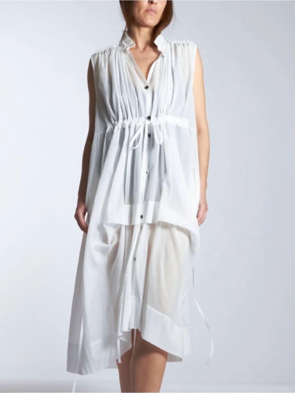 Malia Mills Sleeveless Dark Chocolate/Olive Swim Cover Dress - size 10